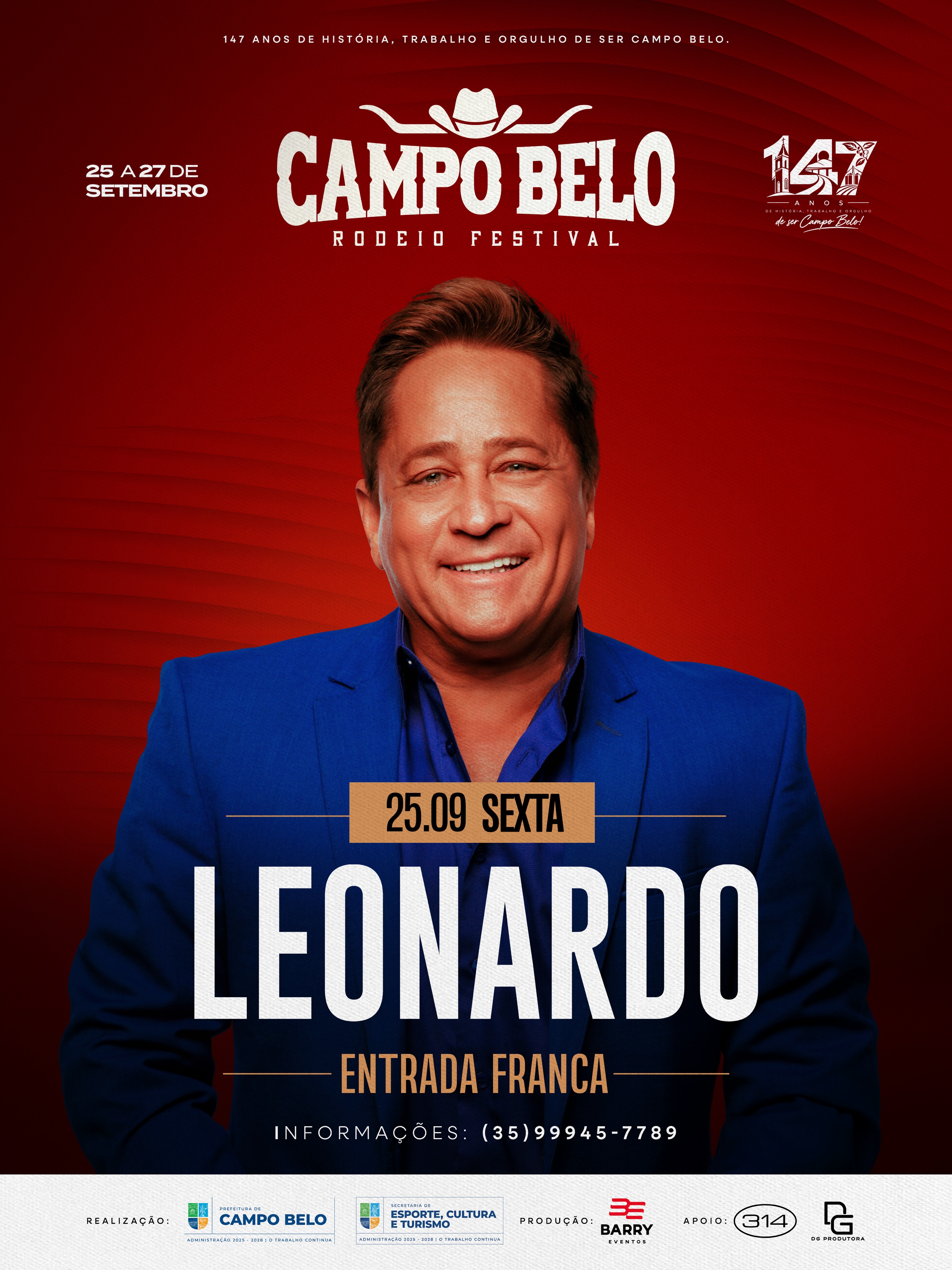 Show Incrível do Leonardo no Campo Belo Rodeio Festival - foto 3